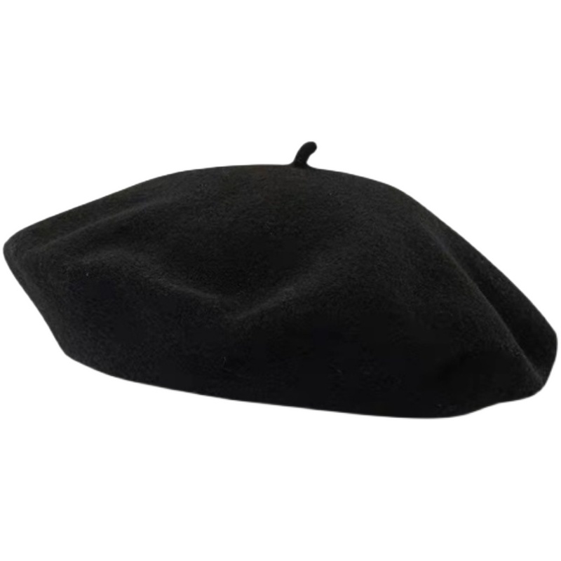 Beret French Wool - Women Classic Wool Beret Hat Solid